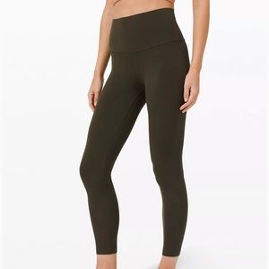 Lululemon align 25” leggings green size 8
